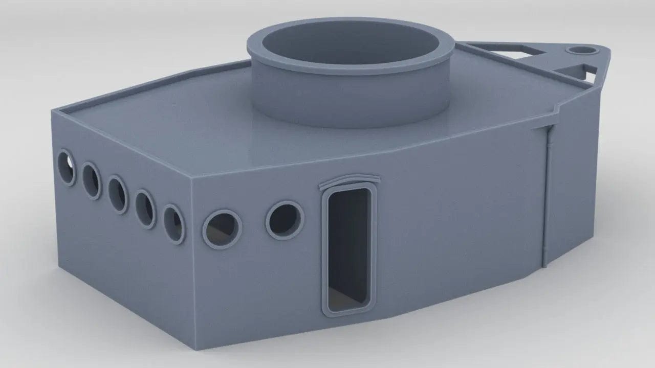 1/72 USS Fletcher Pilot House (Bath Iron Works-type) - distefan 3d print