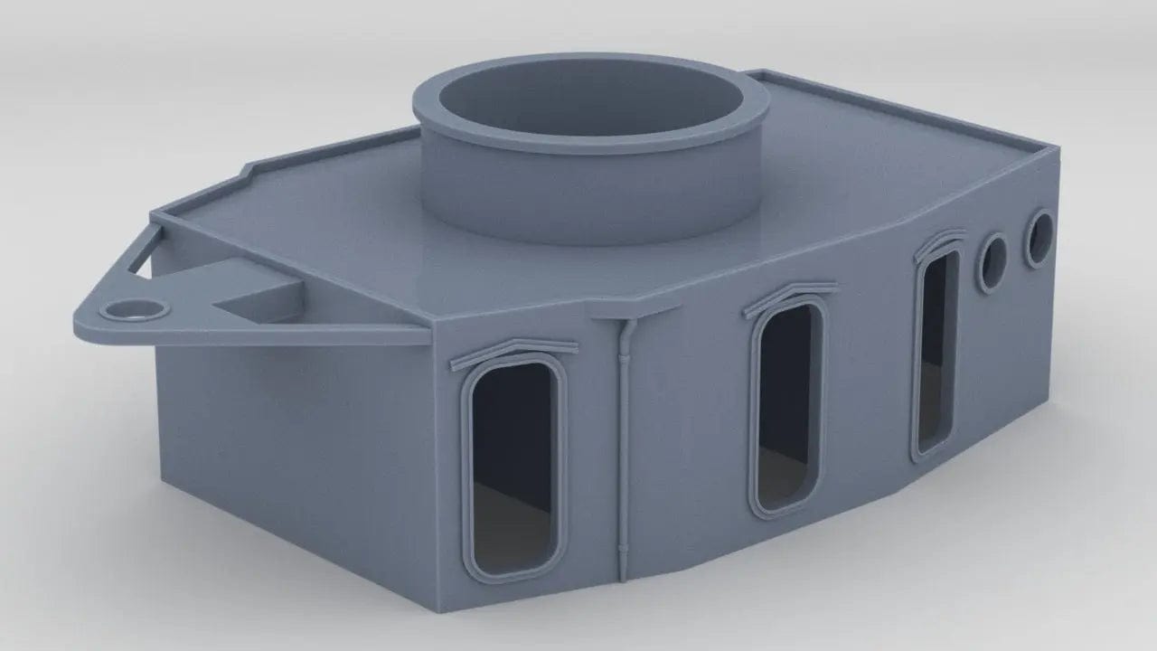 1/72 USS Fletcher Pilot House (Bath Iron Works-type) - distefan 3d print