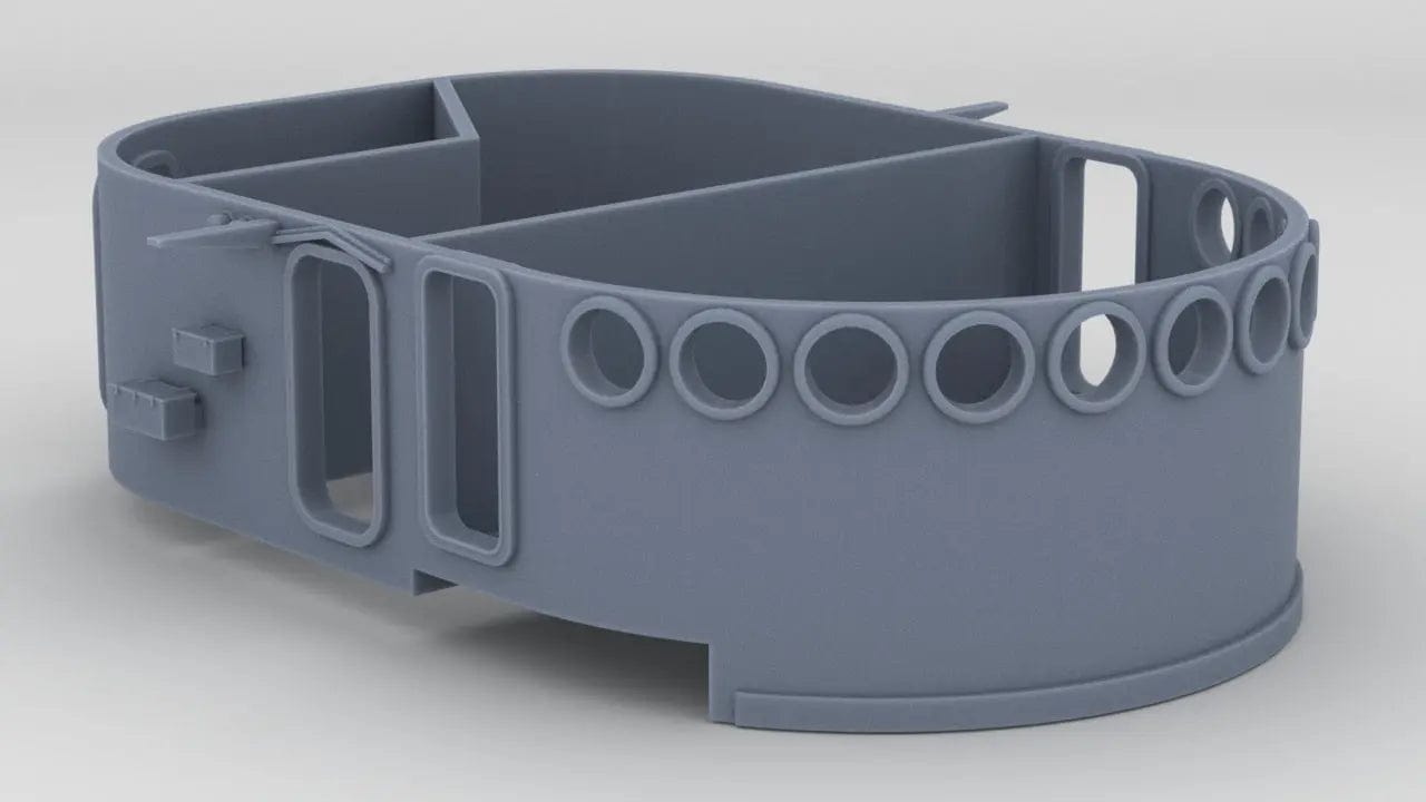 1/72 USS Fletcher "Round Bridge" Pilot House - distefan 3d print