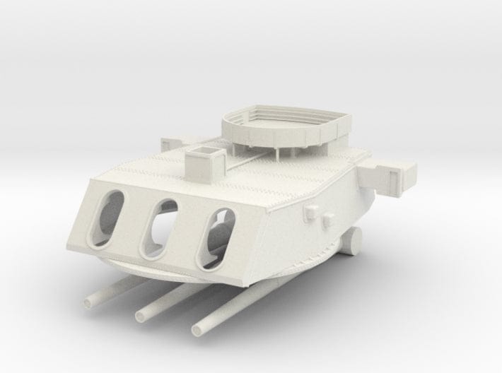 1/72 USS Iowa class 16"/50 Turret 3 SET - distefan 3d print