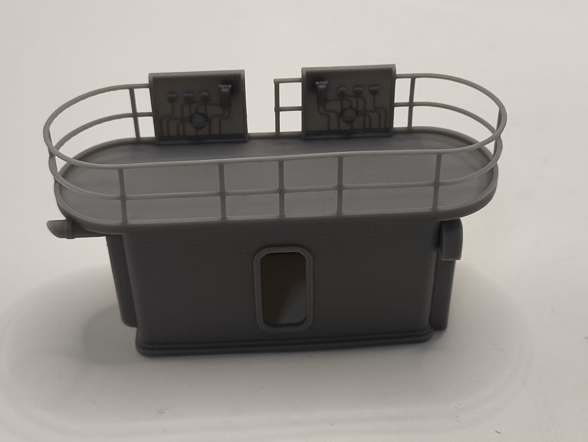 1/72 USS Kidd (DD-661) Amidships Deck 1 Deckhouse - distefan 3d print