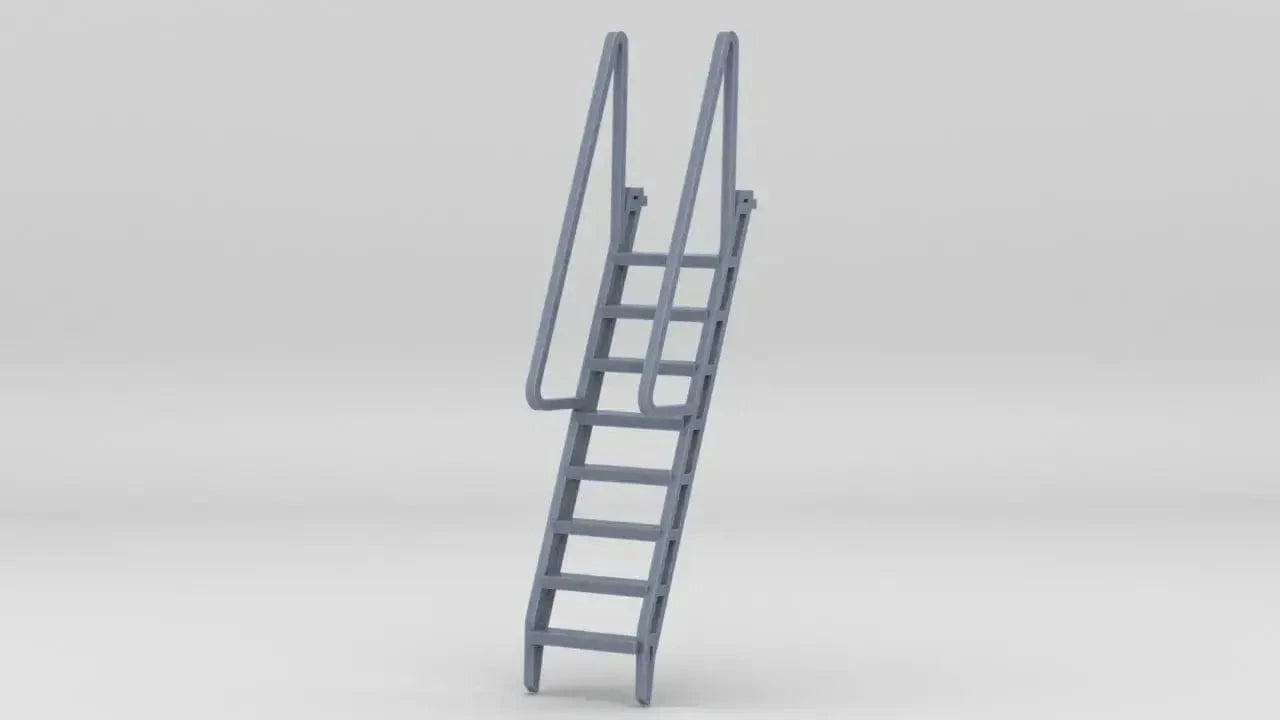 1/72 USS Ward Aft Deck House Stairs - distefan 3d print