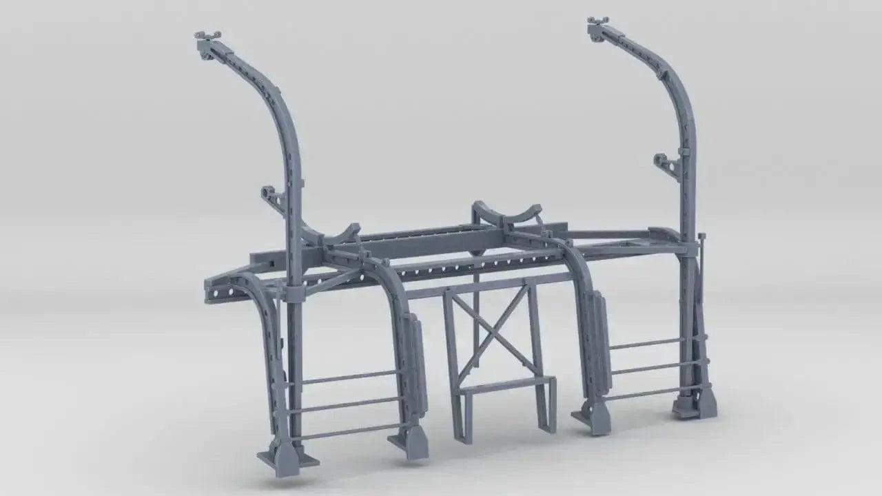 1/72 USS Ward Boat Skids Port - distefan 3d print