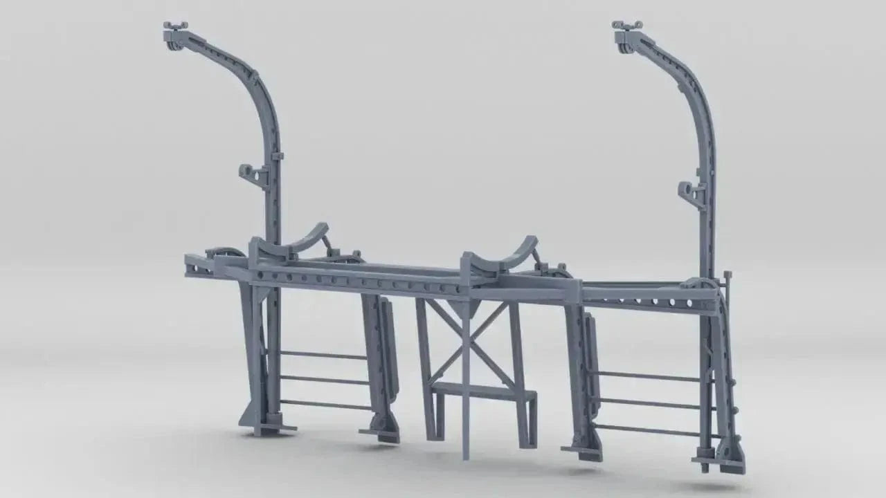 1/72 USS Ward Boat Skids Port - distefan 3d print