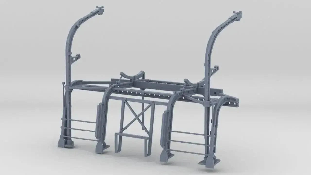 1/72 USS Ward Boat Skids Starboard - distefan 3d print