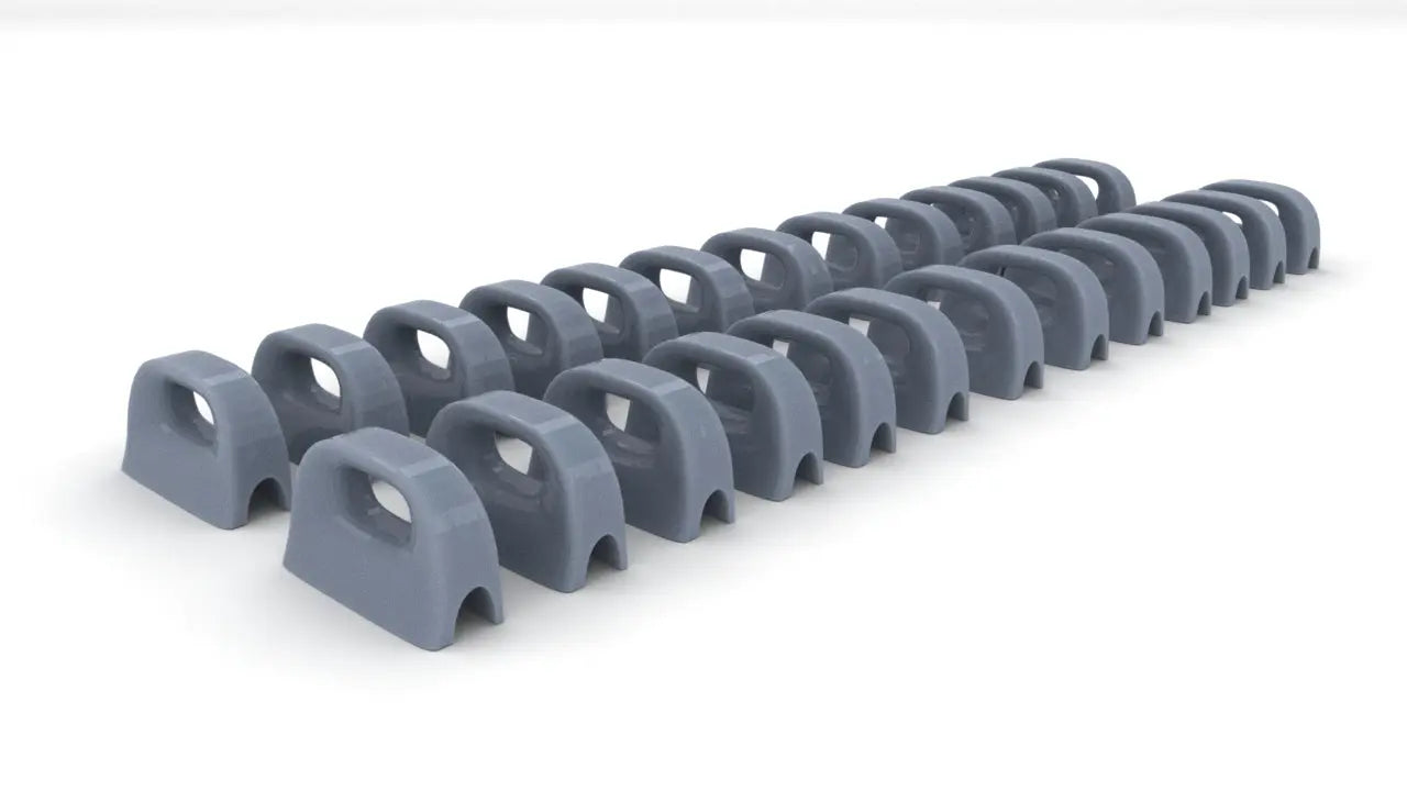 1/87 USS Iowa Class Closed Chocks Set (26pcs) 3dspro
