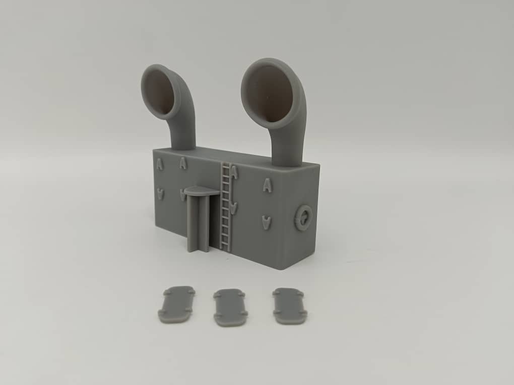 1/87 US Liberty-class Aft Mast House - distefan 3d print