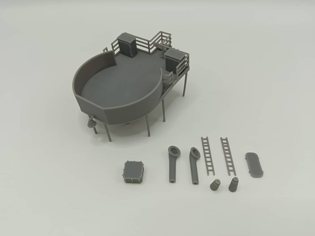 1/87 US Liberty-class Bow Gun Platform - distefan 3d print