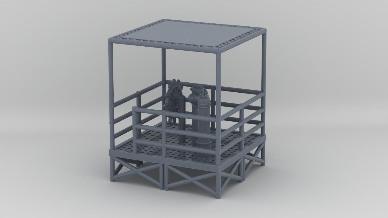 1/87 US Liberty-class Bridge Deck Wheelhouse - distefan 3d print