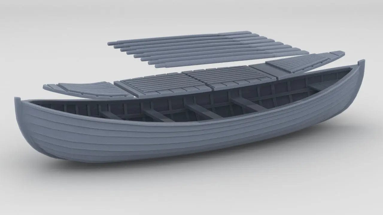 1/87 USLSS 26' Monomoy Pulling Surf Boat Set - distefan 3d print