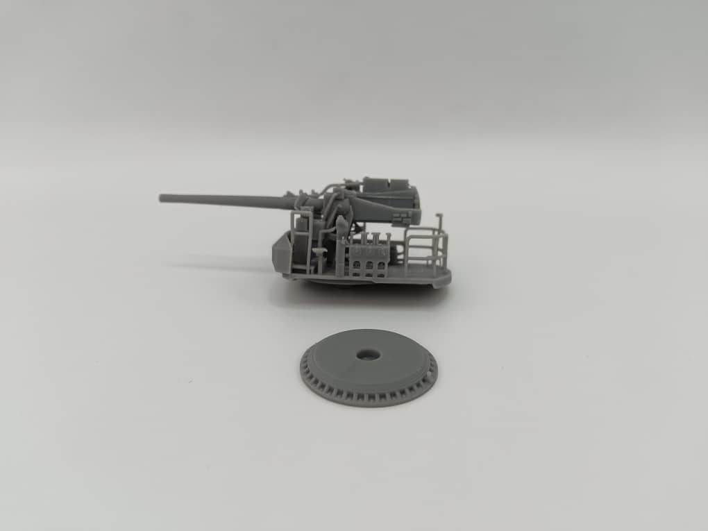 1/87 USN Single 5-inch (127 mm) 38 Cal. Gun - distefan 3d print