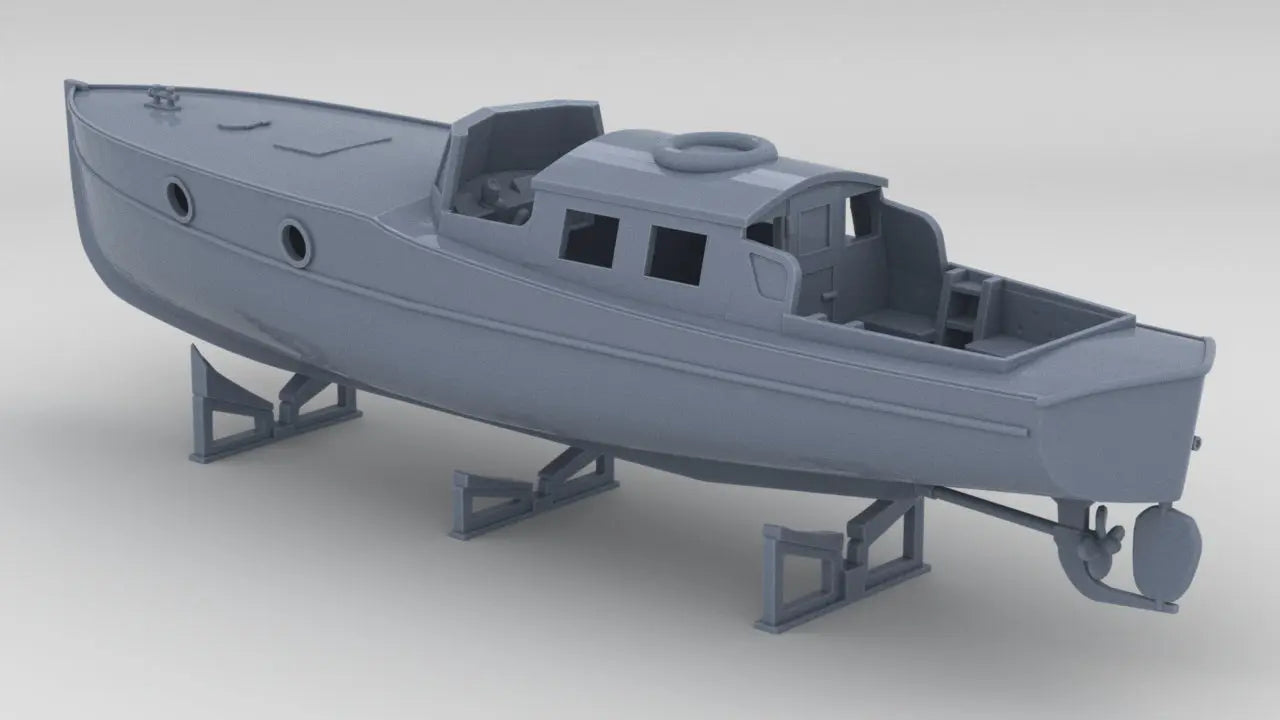 1/96 DKM 9m Captain's Gig Boat Resin3Dinteractive
