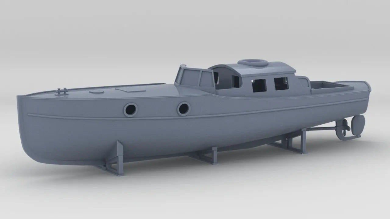 1/96 DKM 9m Captain's Gig Boat Resin3Dinteractive