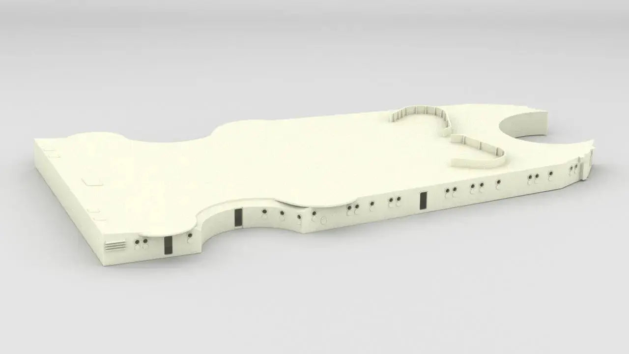 1/72 DKM Bismarck Aft Deck 1 - distefan 3d print