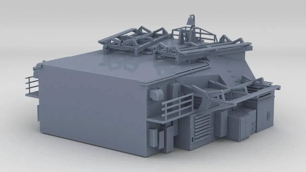 1/72 DKM Bismarck Aft Double Hangar - distefan 3d print
