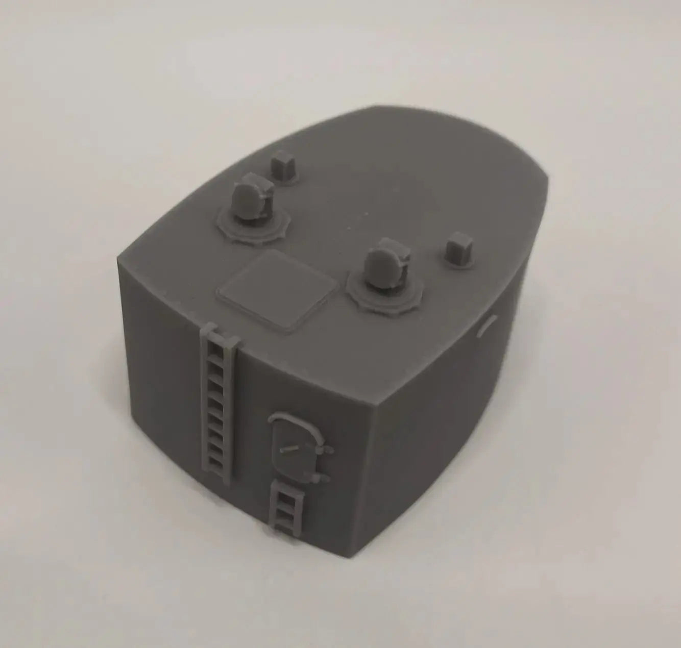 1/96 DKM Bismarck Aft Housing 10.5m RF w/ Mast - distefan 3d print