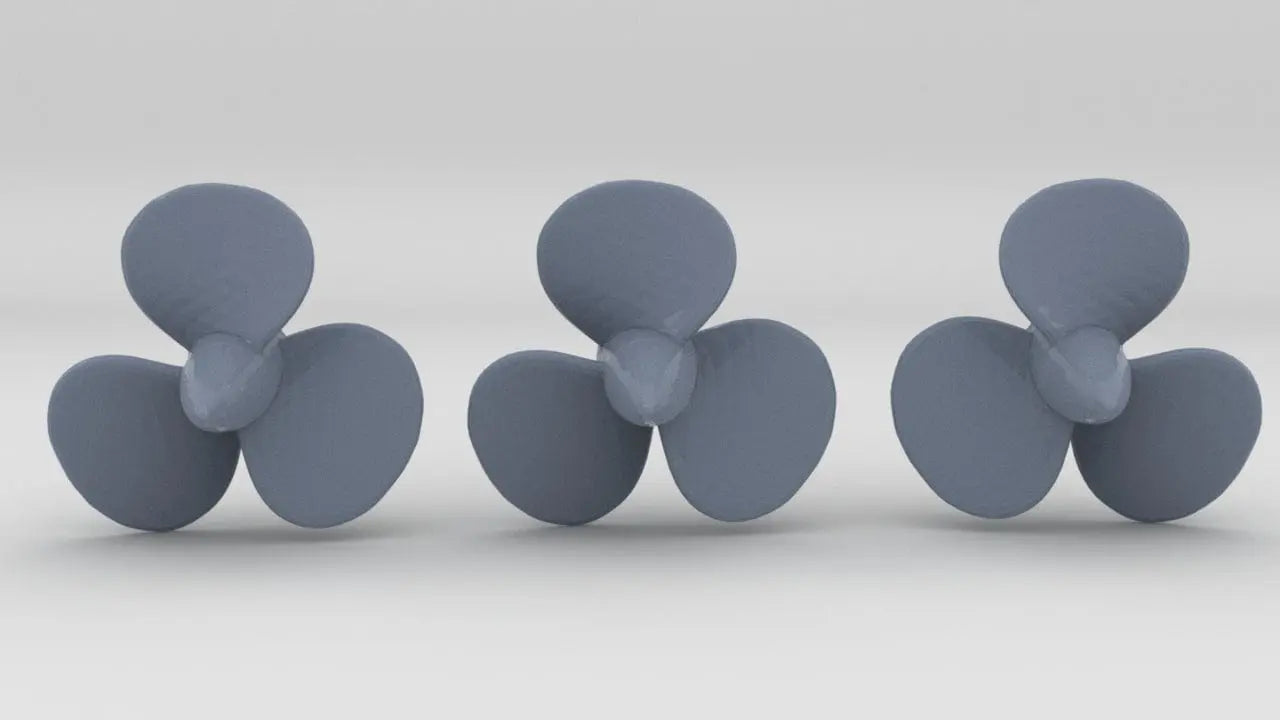 1/96 DKM Bismarck Propellers Set (3pcs) - distefan 3d print
