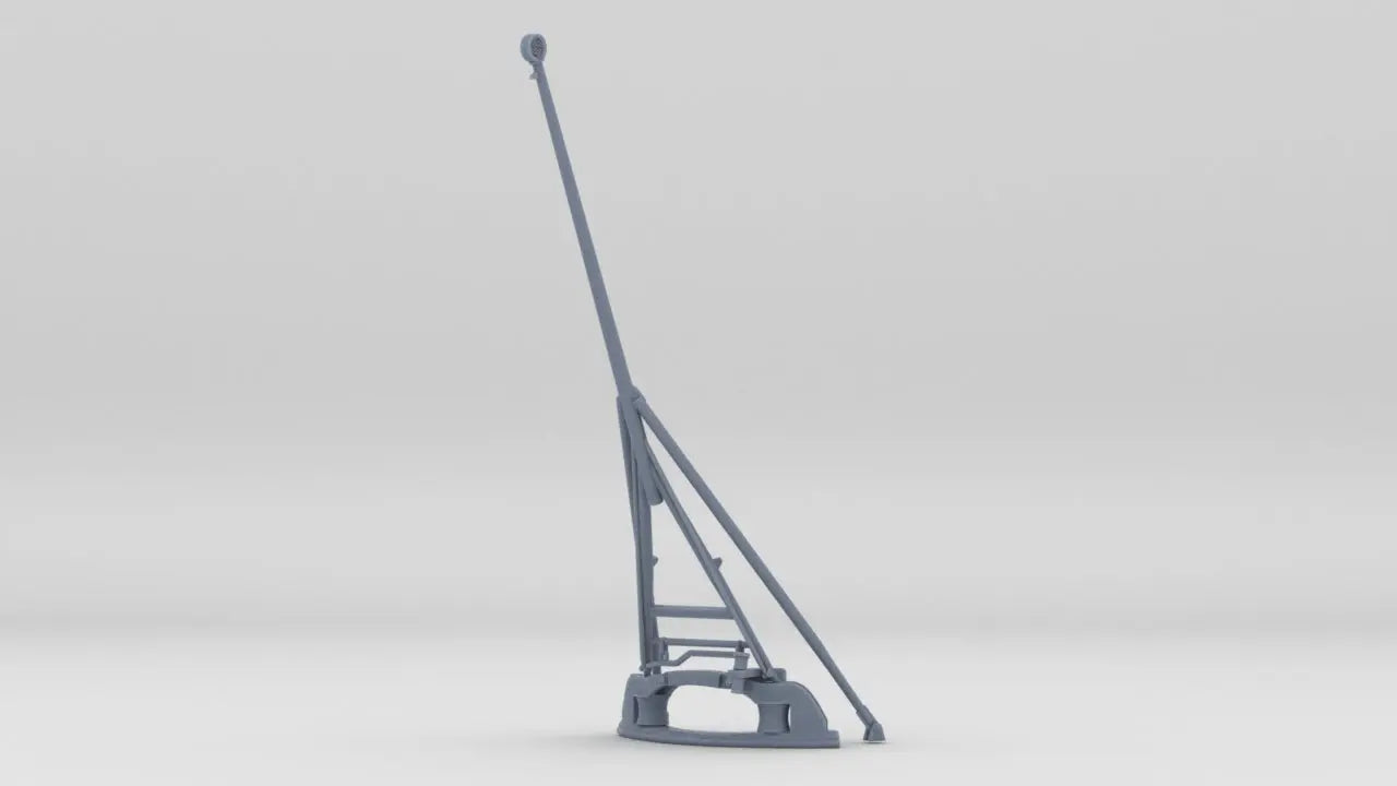 1/96 DKM Bismarck Rear Flag Mast Resin3Dinteractive