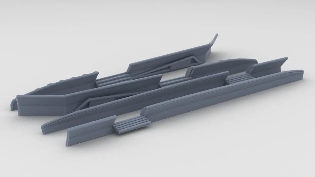 1/96 DKM Bismarck Wavebreaker Set Resin3Dinteractive