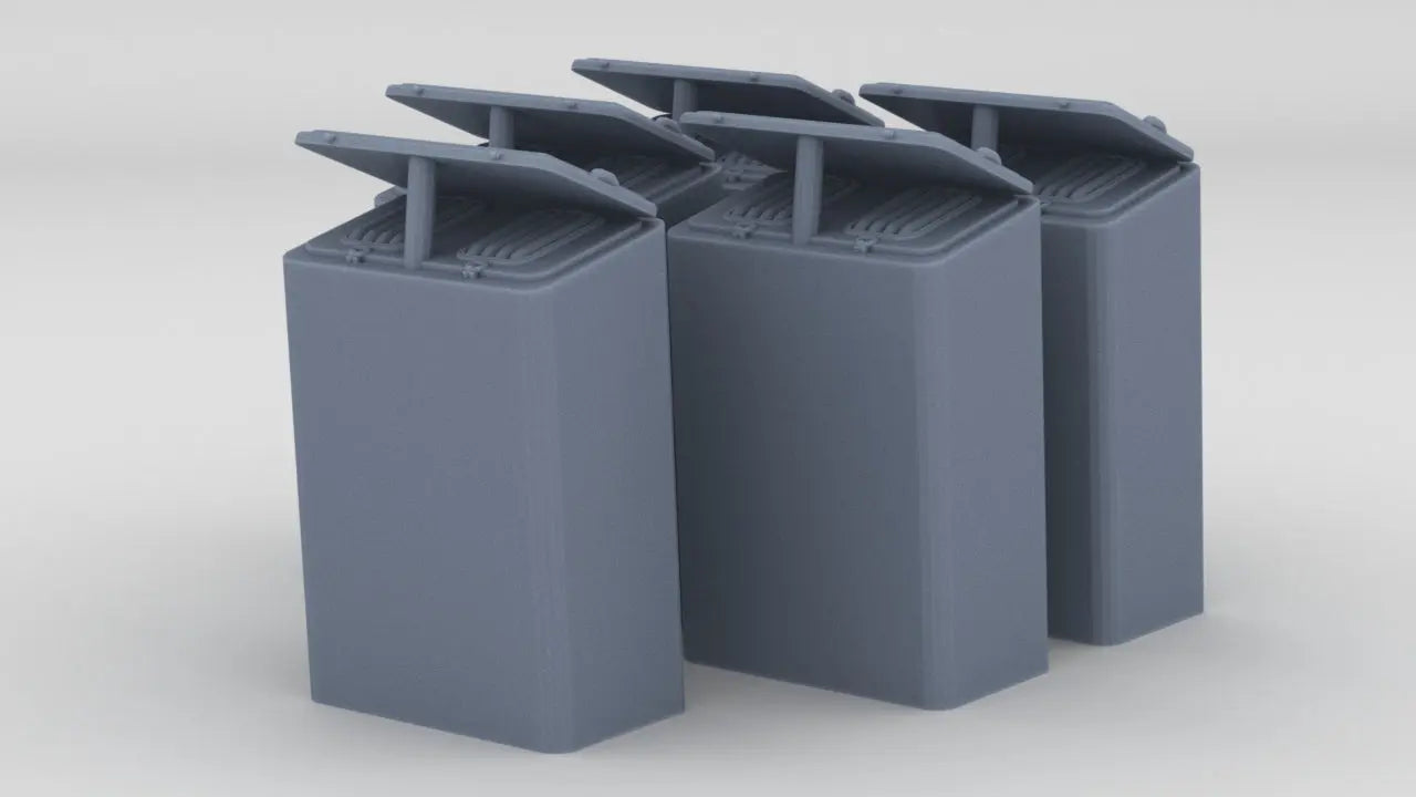 1/96 DKM Skylight Open Lid Set (5pcs) Resin3Dinteractive