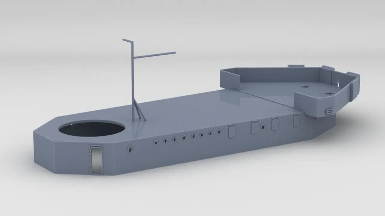 1/96 HMS Dido Forward Deck 2 - distefan 3d print