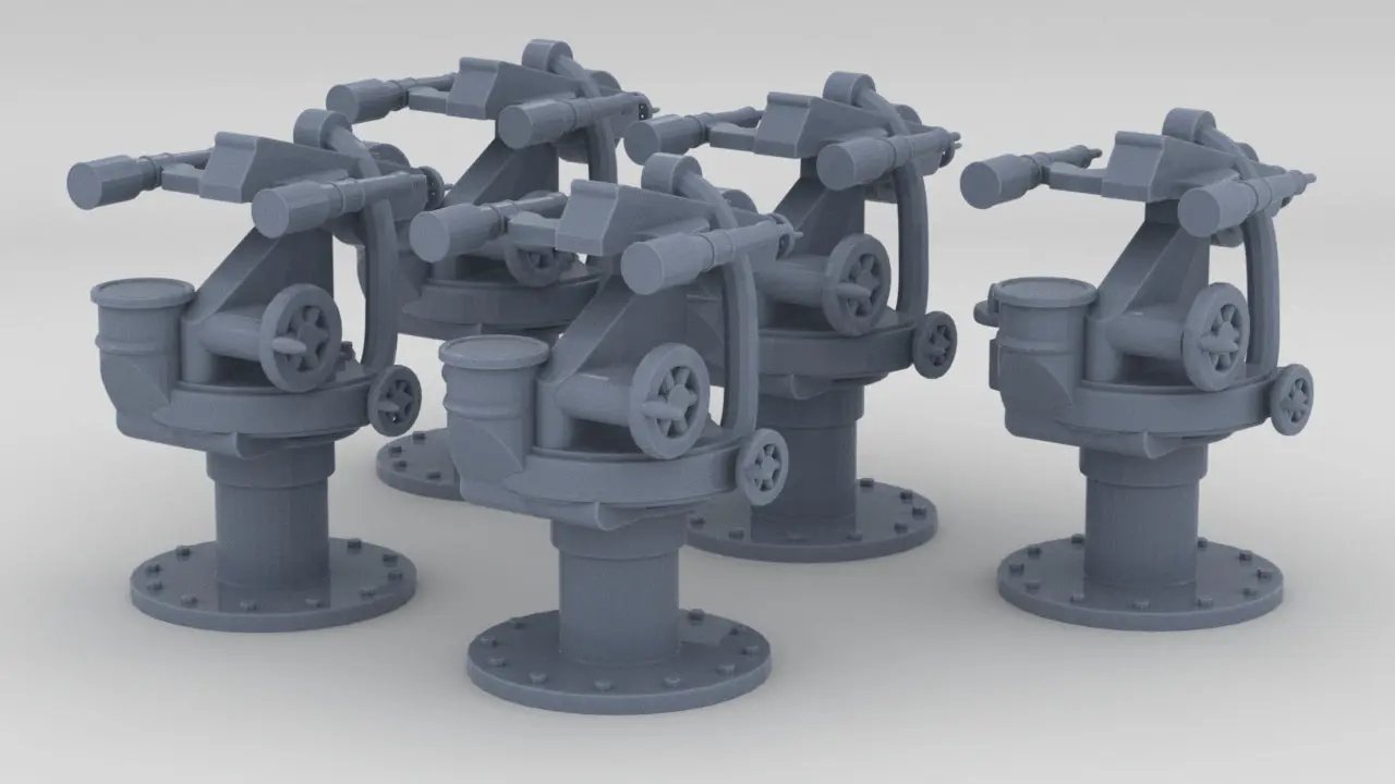 1/96 IJN Fire Control Binoculars Set (5pcs) - distefan 3d print