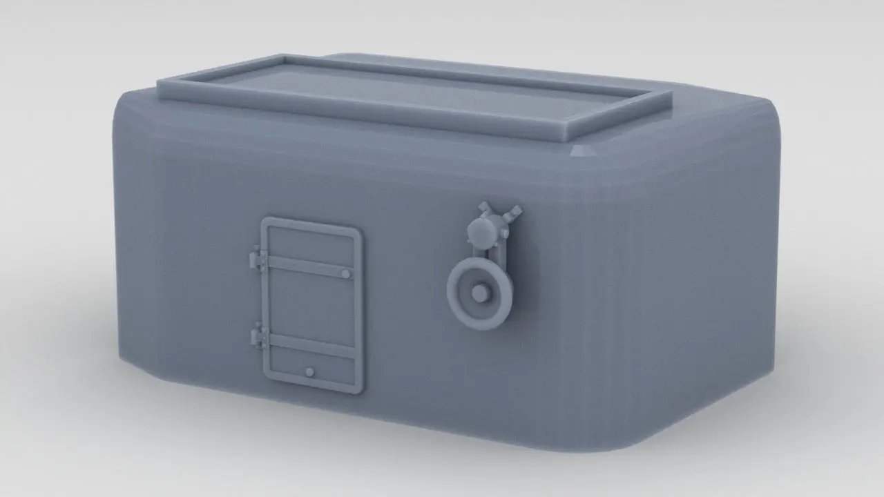 1/96 IJN Yamato Aft Deck Ventilator - distefan 3d print