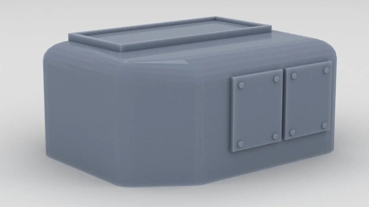 1/96 IJN Yamato Aft Deck Ventilator - distefan 3d print