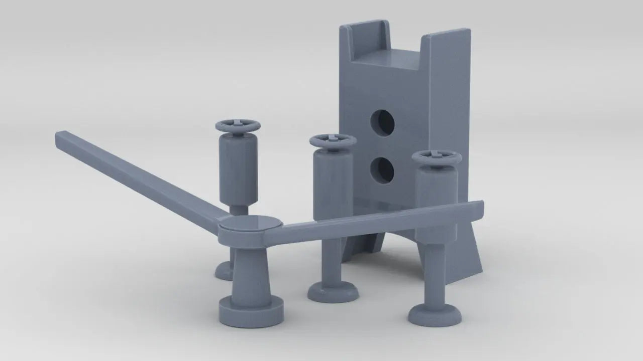 1/96 IJN Yamato Crane Support & Controls Set Resin3Dinteractive