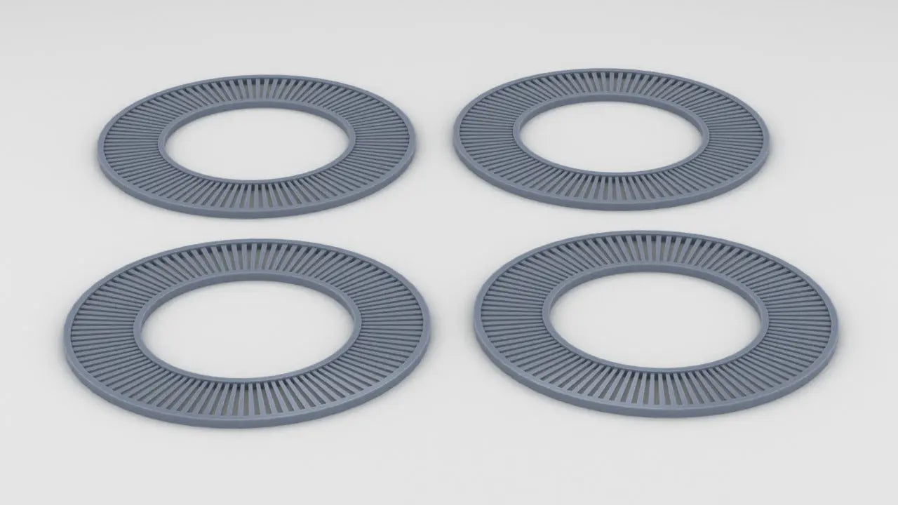 1/96 IJN Yamato Funnel Wood Tread Circles Set (4pcs) - distefan 3d print