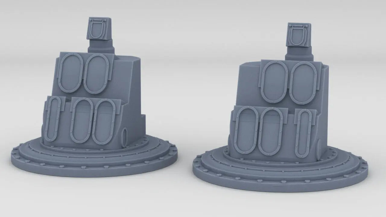 1/96 IJN Yamato Periscope Tower Set (2pcs) Resin3Dinteractive