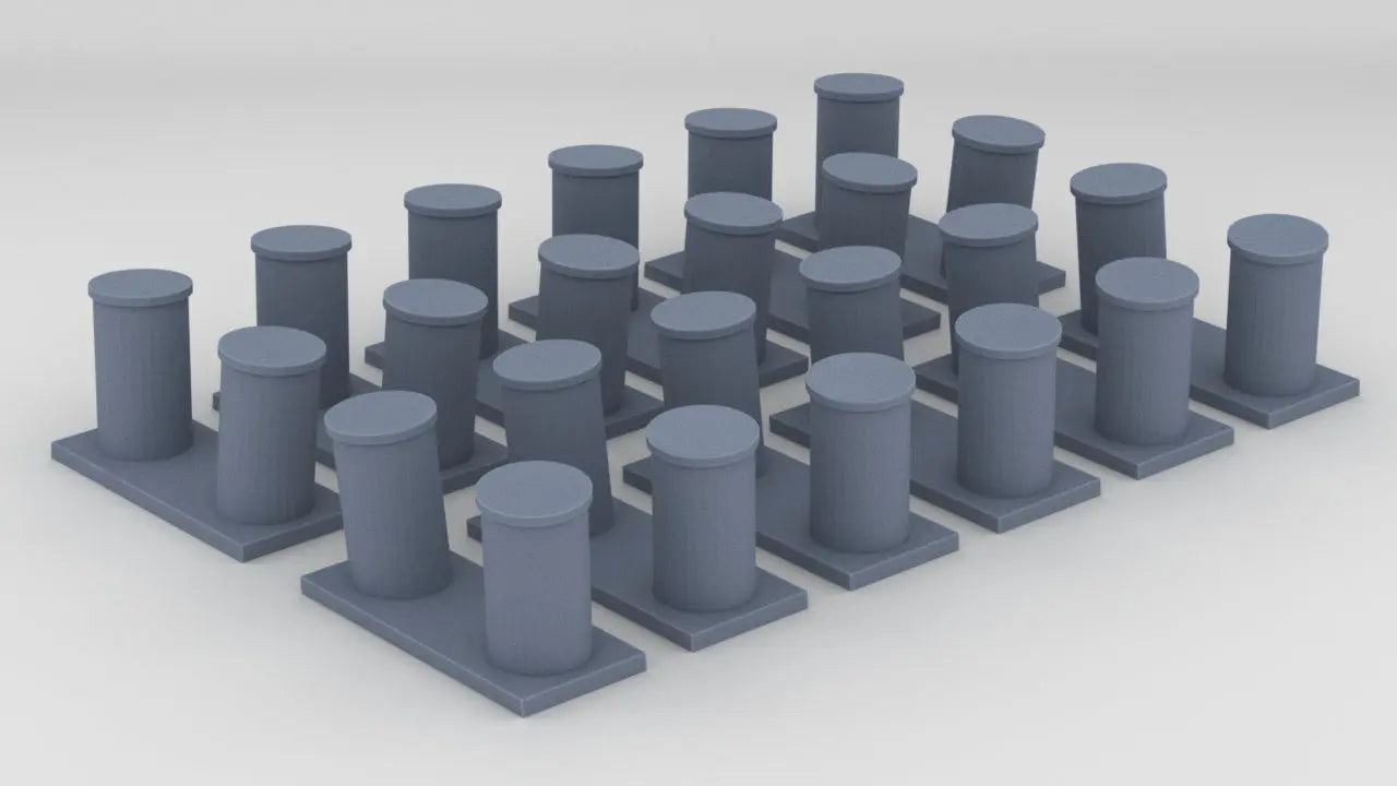 1/96 USN Destroyer Bollards Set (12pcs) Resin3Dinteractive