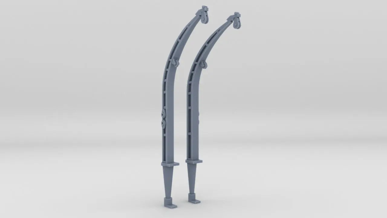 1/96 USN Hull Davits for Whaleboat Set (2pcs) Resin3Dinteractive