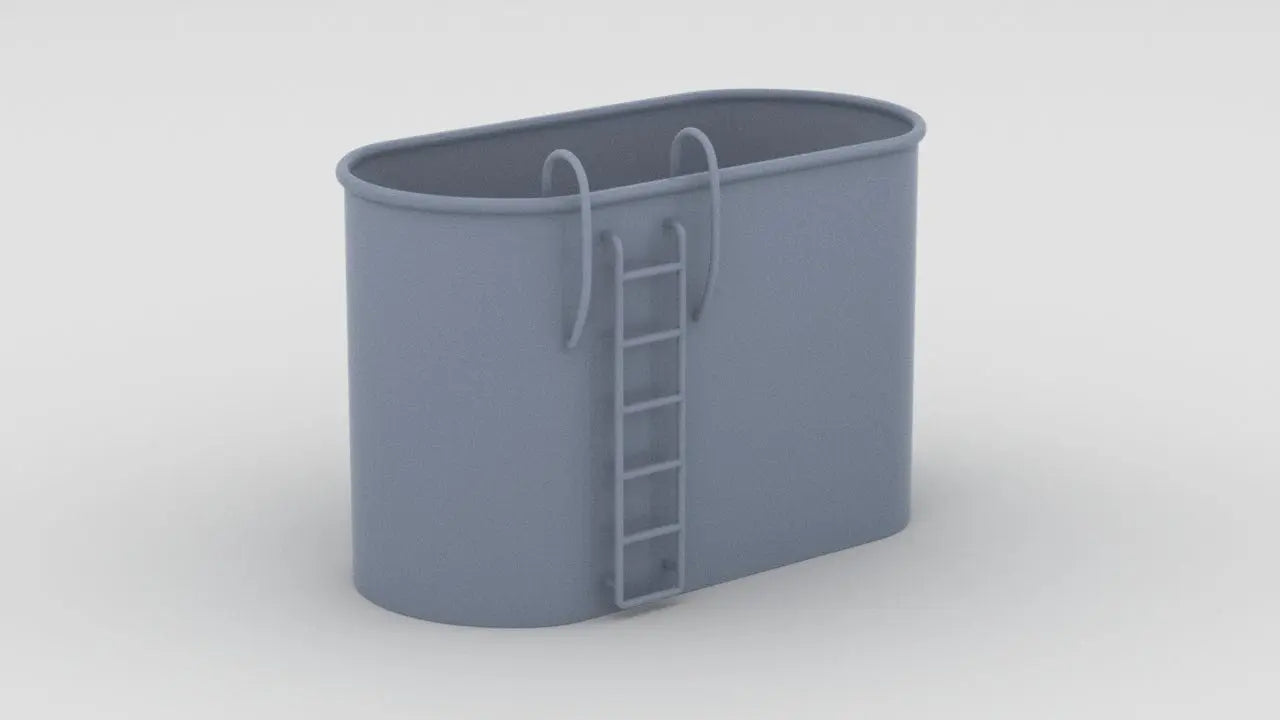 1/96 USN PCE/Minesweeper Tub for Two Mk51 Directors Resin3Dinteractive