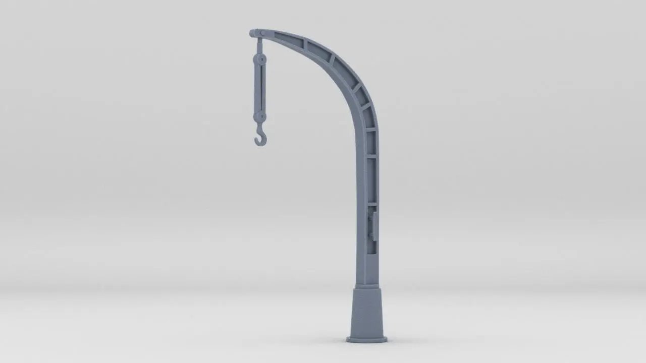 1/96 USN Whaleboat Davits Big - distefan 3d print