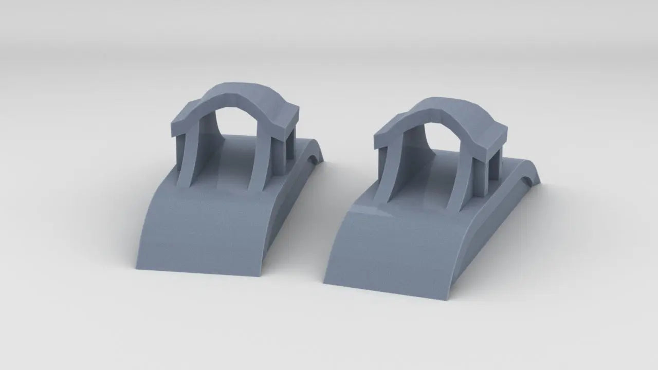 1/96 USS BB59 Riding Chocks Set (2pcs) - distefan 3d print