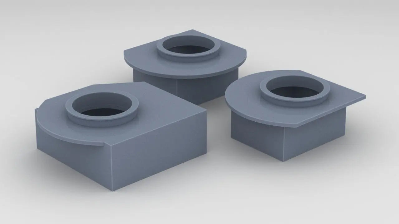 1/96 USS Baltimore (CA-68) Aft Main Deck 5-inch Platform Set (3pcs) - distefan 3d print