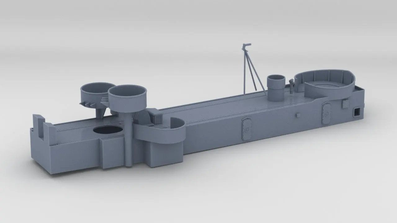 1/96 USS Cecil J. Doyle Aft Deck 1 - distefan 3d print