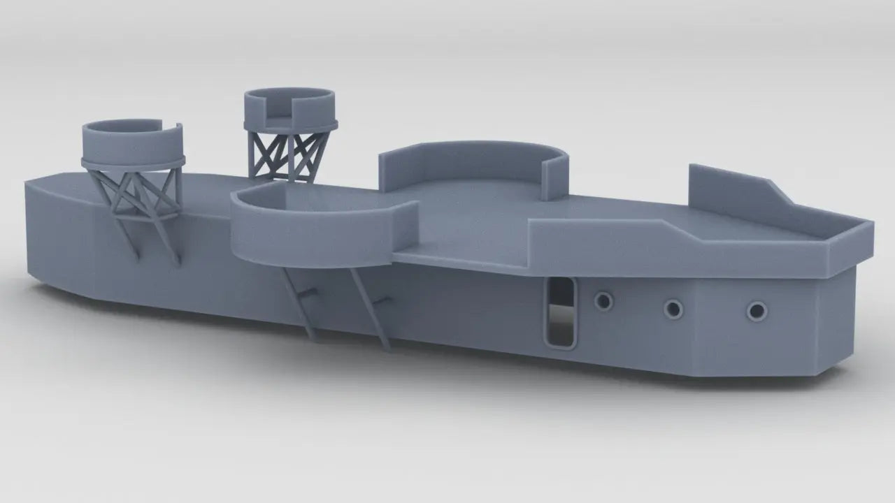 1/96 USS Cleveland (CL-55) Aft Deck 3 Protosoon