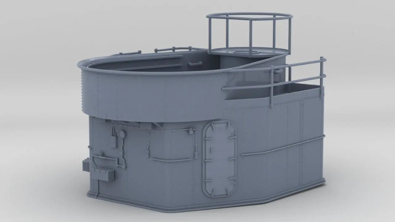 1/96 USS Fletcher Aft 40mm Tub Platform Resin3Dinteractive