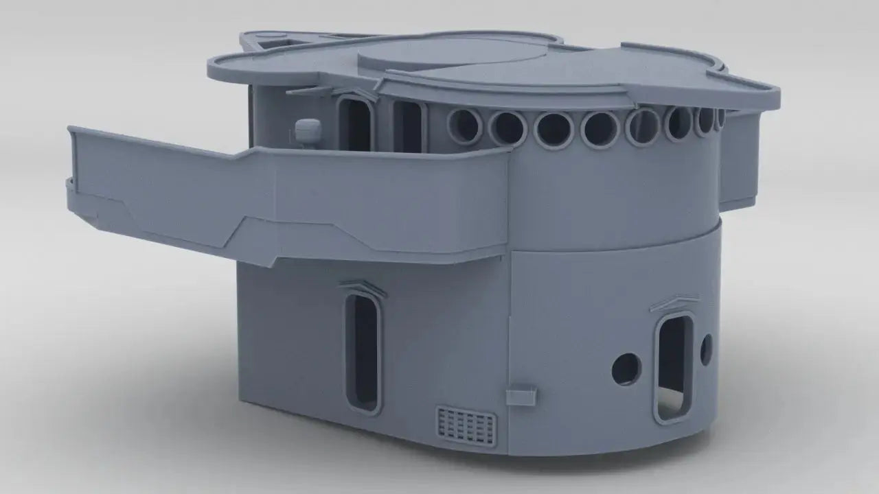 1/96 USS Fletcher Round Bridge Deck 3dspro