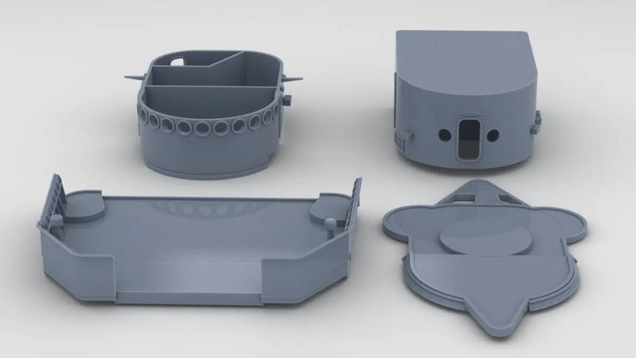 1/96 USS Fletcher Round Bridge Deck 3dspro