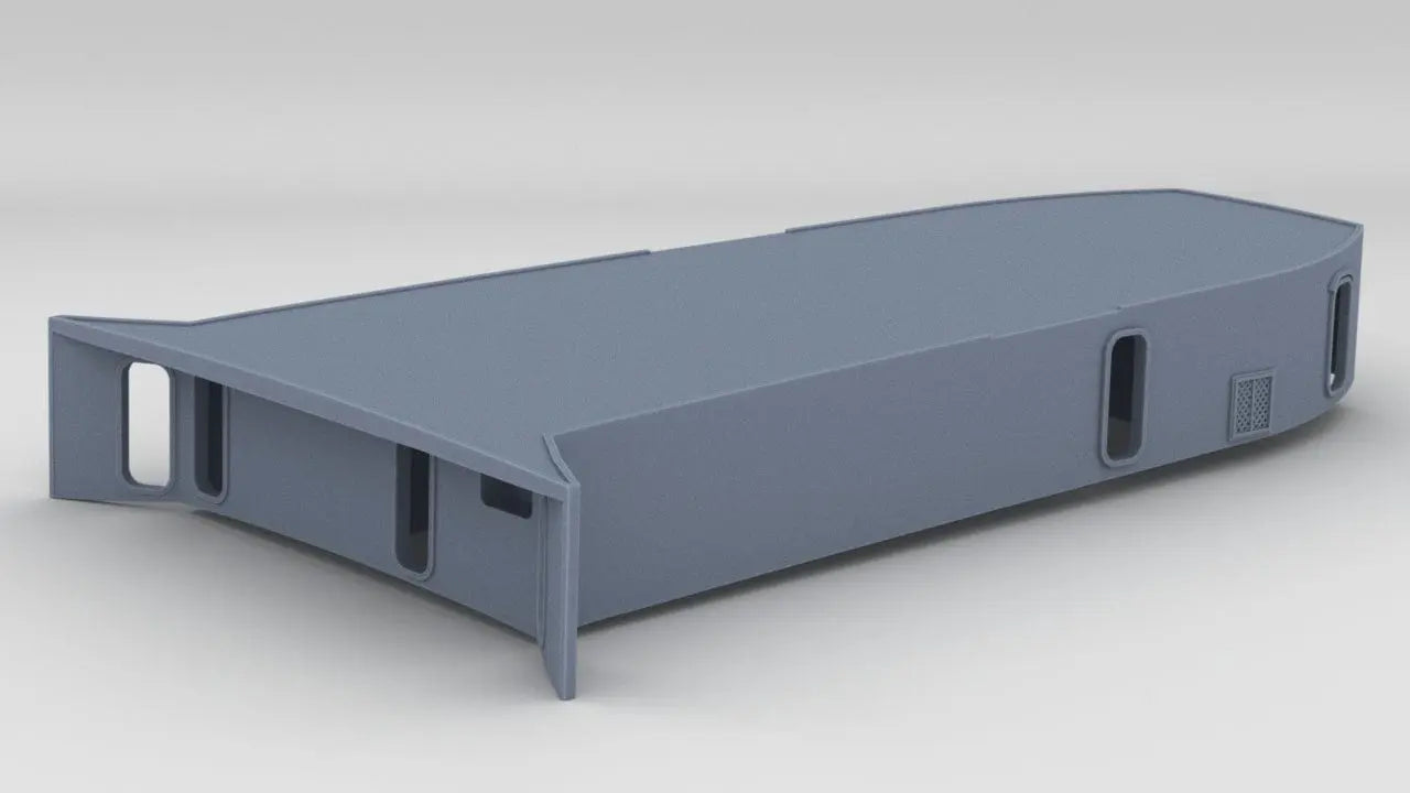 1/96 USS Fletcher Structure Forward Deck 1 - distefan 3d print