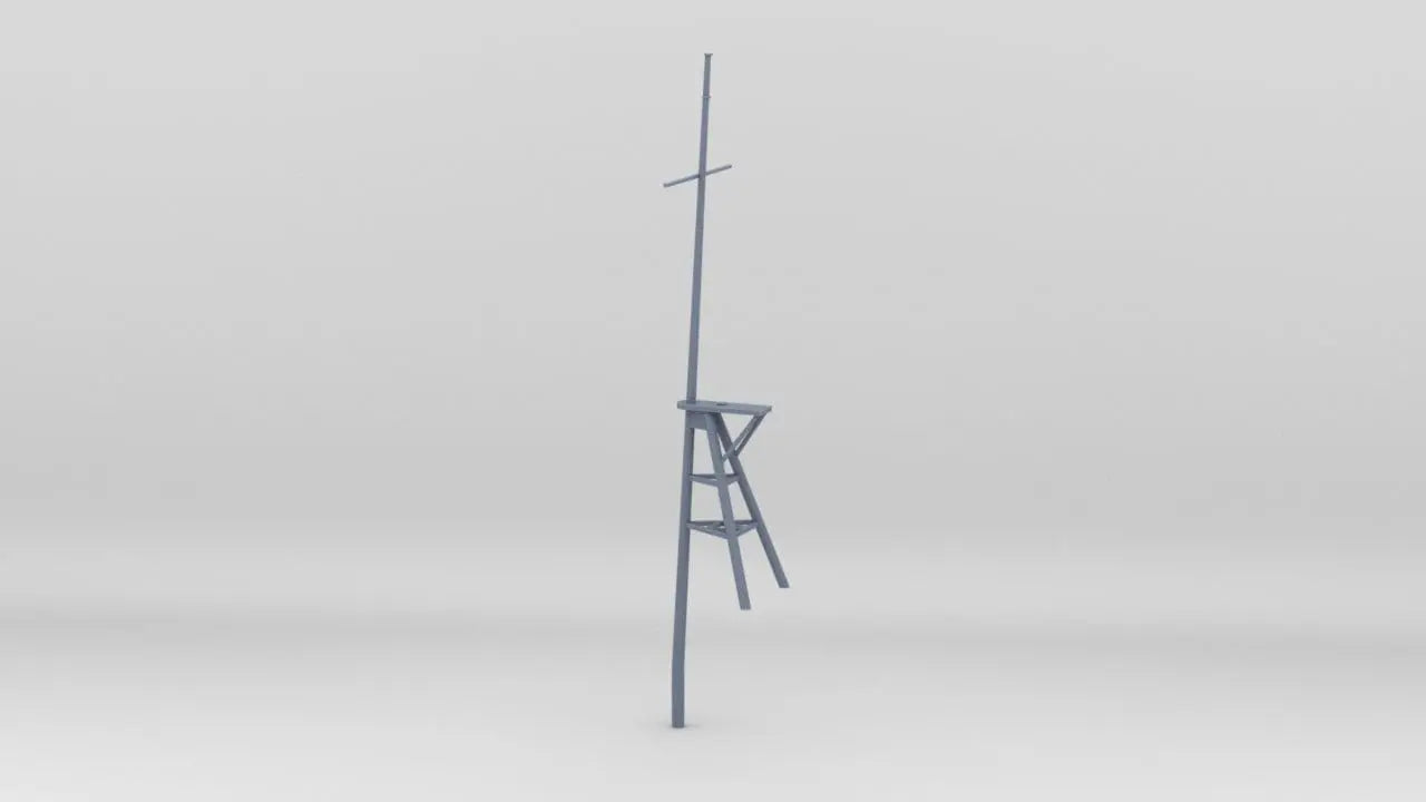 1/96 USS Helena (CL-50) Aft Mast - distefan 3d print