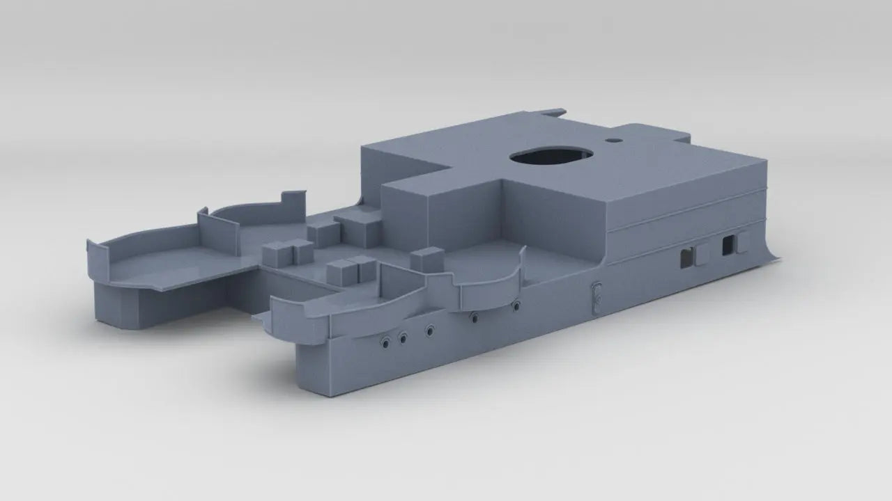 1/96 USS Indianapolis (CA-35) Amidships Deck 1 - distefan 3d print