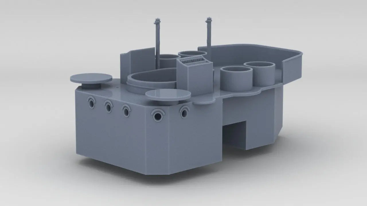 1/96 USS Indianapolis (CA-35) Amidships Deck 3 - distefan 3d print