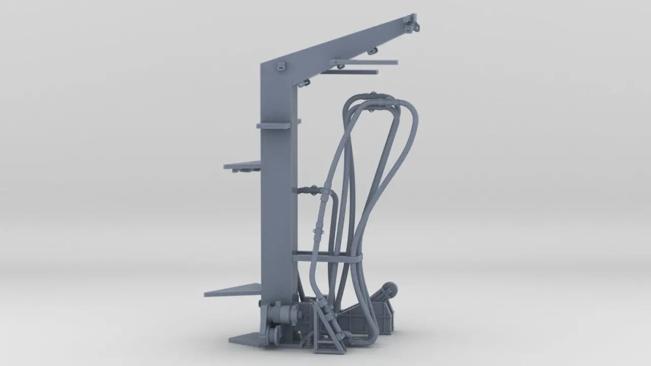 1/96 USS Iowa '84 Fuel Hose Rig Resin3Dinteractive