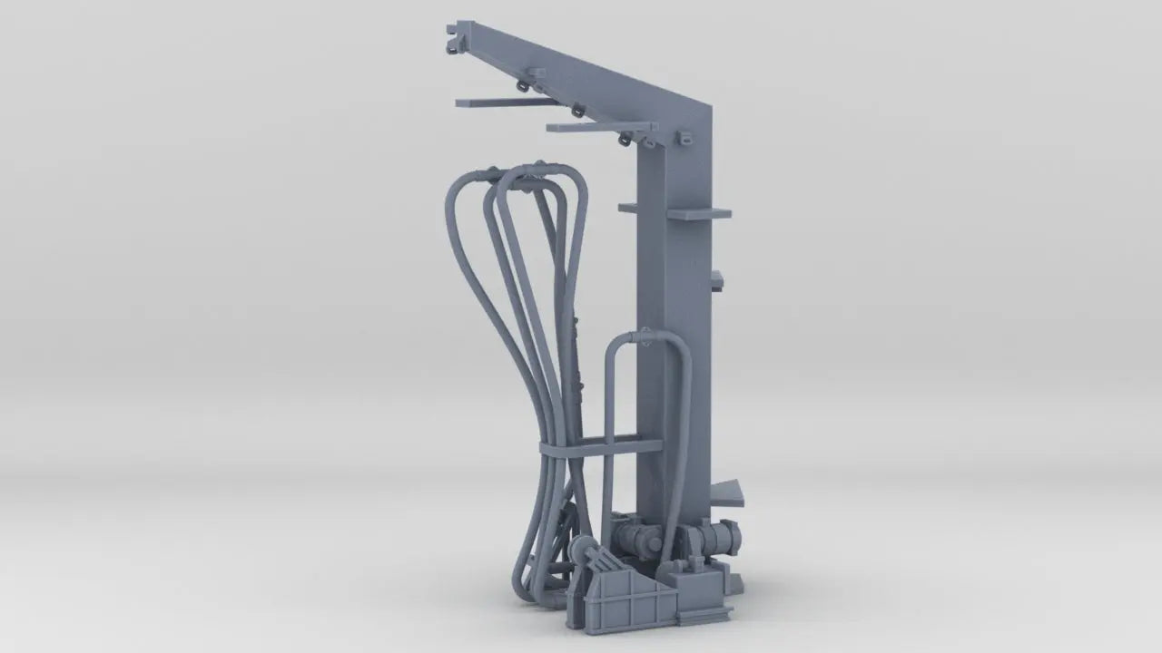 1/96 USS Iowa '84 Fuel Hose Rig Resin3Dinteractive