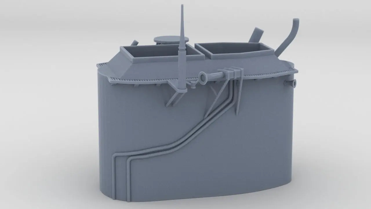 1/96 USS Shangri-La Main Deck 4 Funnel - distefan 3d print