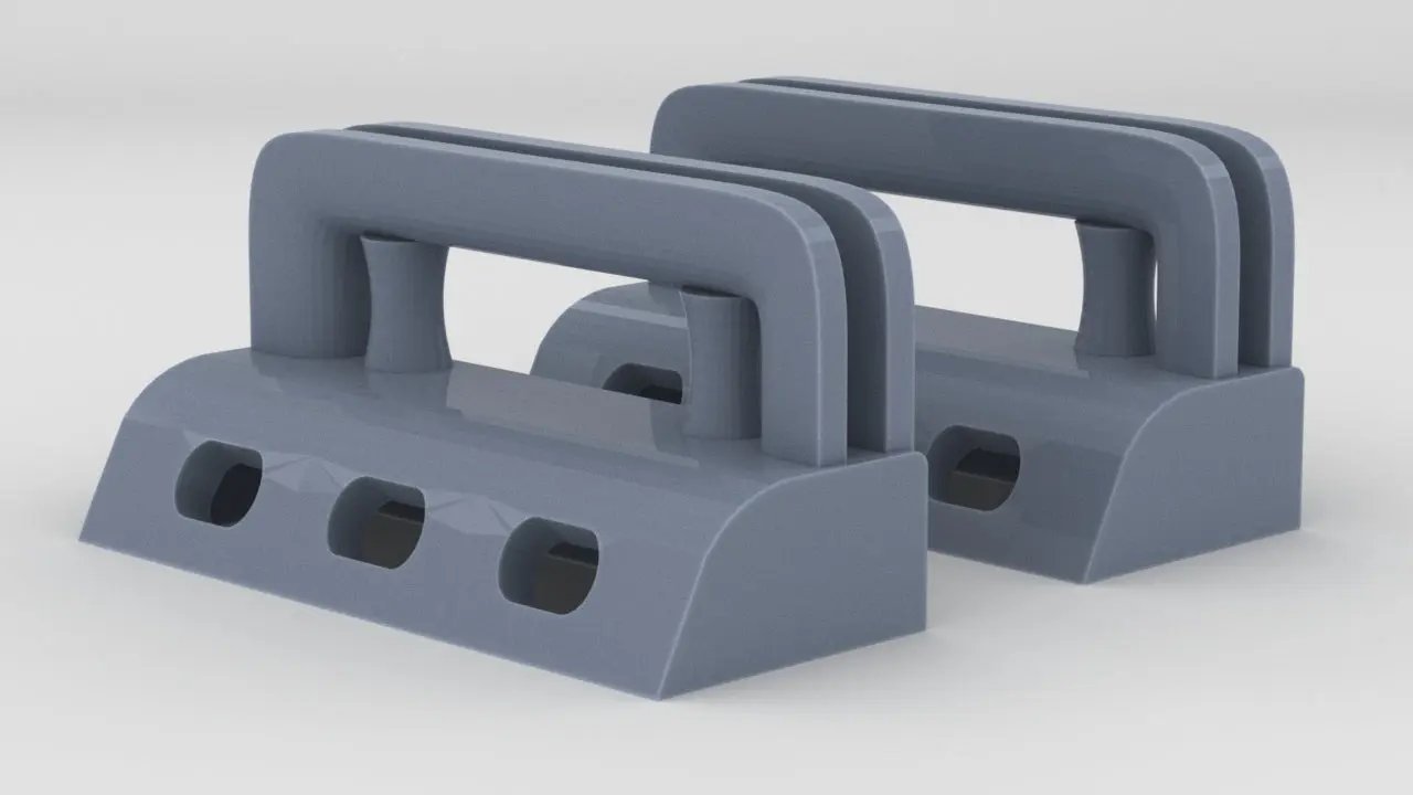 1/96 USS South Dakota Roller Chocks Set (2pcs) - distefan 3d print